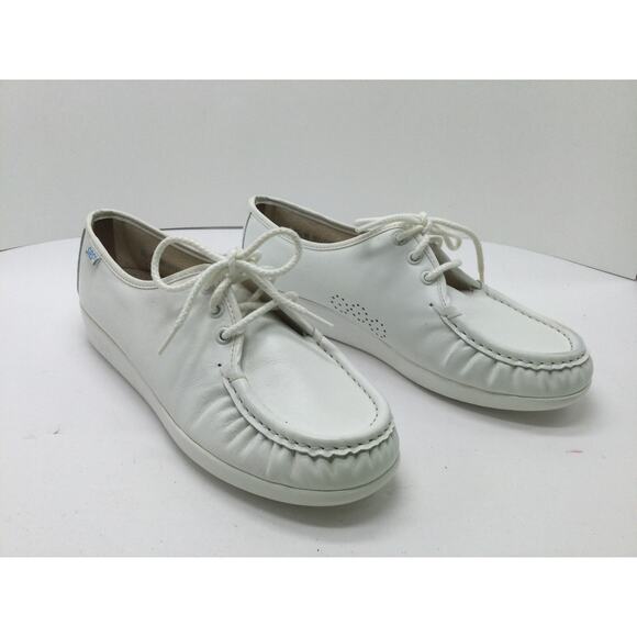 SAS Siesta White Lace Up Loafer Womens 10.5N Comfort Shoes NIB - Picture 5 of 12